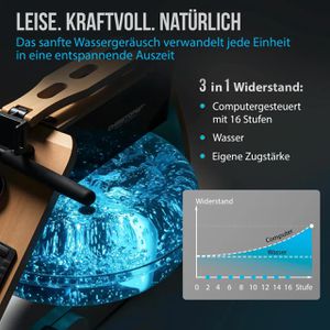 Produktbild für Rudergerät Christopeit WP 5000, Holzrahmen, bis 150 kg