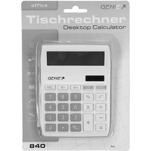 Produktbild für Taschenrechner Genie 840S, weiß/silber