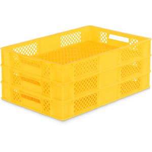 Produktbild für Eurobox Alpha-Paletten gelb, 15 Liter, lebensmittelecht