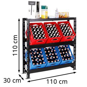 Produktbild für Getränkekistenregal PROREGAL Tegernsee XL, für 6 Kisten
