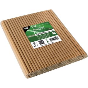Produktbild für Strohhalme Papstar 88072 pure, aus Papier