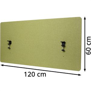 Produktbild für Tischtrennwand Mendler HWC-G75, grün