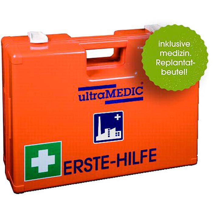 Ultramedic Erste-Hilfe-Koffer ultraBOX INDUSTRIE, DIN 13157, Zusatz für  Industriestätten – Böttcher AG