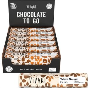 Schokoriegel Vivani White Nougat Crisp, BIO