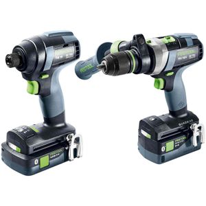 Produktbild für Combo-Kit Festool TID 18 5,0/4,0-Set TPC 18/4,Akku