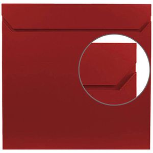 SafePost Briefkasten ScanPro 800 RAL3002, rot, aus Stahl, Zeitungsfach, 38x38x10 cm