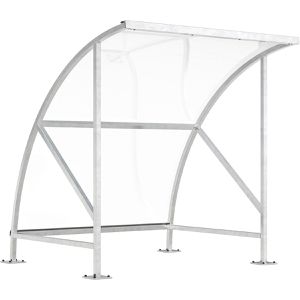 Produktbild für Fahrradunterstand WSM Bamberg B 1/02, silber, aus Metall