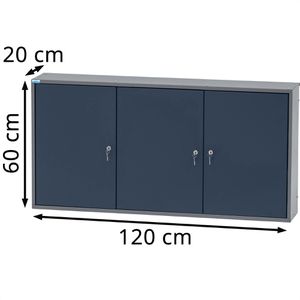 Produktbild für Werkzeugschrank Küpper 70193, aus Metall, grau / blau