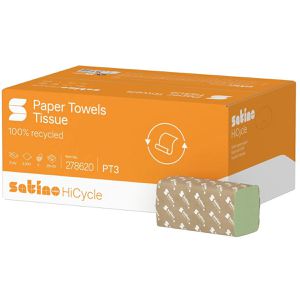 Papierhandtücher Satino HiCycle 278620, PT3, 2-lagig