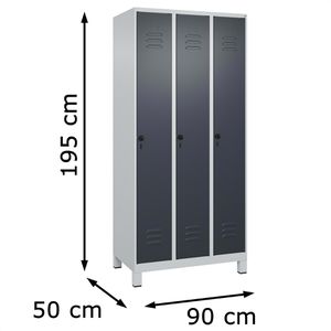 Produktbild für Spind CP-Möbel Classic PLUS, anthrazit
