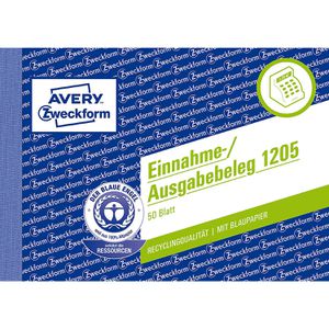 Produktbild für Einnahme-/Ausgabebeleg Zweckform 1205, A6 quer
