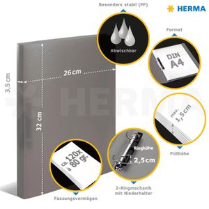 Produktbild für Ringbuch Herma 19160, A4