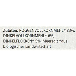Produktbild für Knäckebrot Alnatura Vollkorn, Roggen &amp; Dinkel, BIO