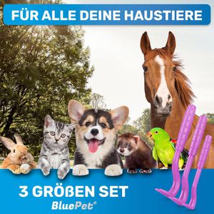 Produktbild für Zeckenhaken BluePet Tick Remover, pink, 3er Set