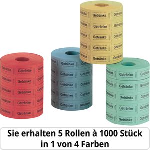 Wertmarken Herlitz 791780, Getränke