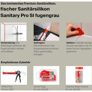 Produktbild für Silikon Fischer Premium, DSSA, fugengrau