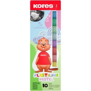 Knete Kores Plastilina Pastel, 10 Stangen