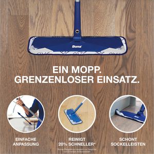 Produktbild für Bodenwischer Bona Premium Teleskop-Mopp