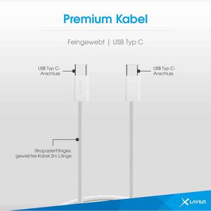 Produktbild für Ladekabel XLayer 220311, weiß, 2m