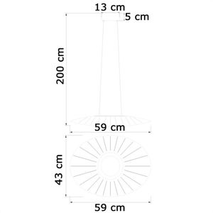 Produktbild für Pendelleuchte Fabas-Luce Vela, mit LED