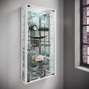 Produktbild für Glasvitrine VCM Vitrosa Maxi, mit Spiegelrückwand, hängend