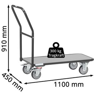 Produktbild für Transportwagen Fetra Magazinwagen, 1200-7016 Grey Edition