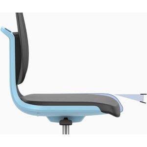 Produktbild für Arbeitsstuhl bimos Labsit 2, schwarz / weiß