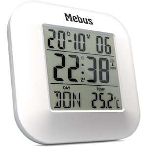Produktbild für Wecker Mebus 51511, weiß, digital