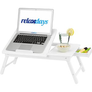 Produktbild für Laptoptisch Relaxdays 10023254, aus Bambus, höhenverstellbar