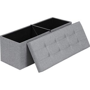 Sitztruhe Songmics hellgrau, 110 x 38 x 38cm