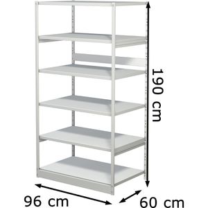 Produktbild für Aktenregal Kerkmann Progress 500, 50940911 , aus Metall