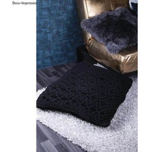 Produktbild für Häkelgarn Rayher 42009576 Braidy Recycling Garn 2 mm, schwarz