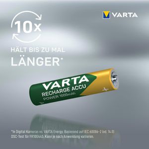 Produktbild für Akku Varta Recharge Power 5703, 1,2 V, 1000 mAh