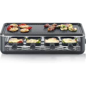 Raclette-Grill Severin Black Line Lite RG 2365, für 8 Personen