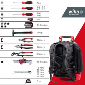 Produktbild für Werkzeugrucksack Wiha mechanic, 45529
