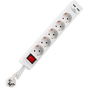 Steckdosenleiste HEDI SLW514S, mit 1,4m Kabel