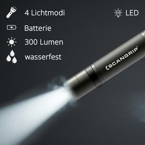 Produktbild für Taschenlampe Scangrip Flash 300, LED, Batterie