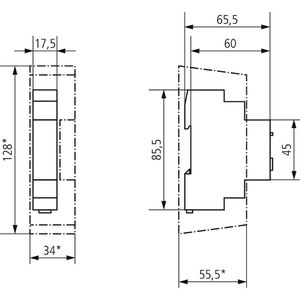 Produktbild für Dimmer Theben DIMAX 534 plus, Hutschiene