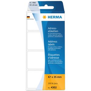 Produktbild für Adressetiketten Herma 4302, weiß