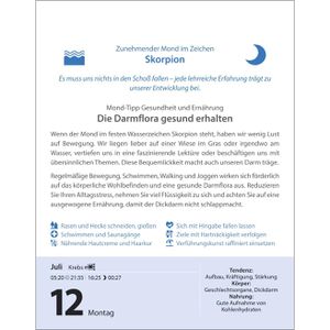 Produktbild für Mondkalender Harenberg 2899300, Leben mit dem Mond, Jahr 2027
