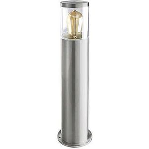 Produktbild für Wegeleuchte Heitronic Naxos, silber, mit 230 V Netzstrom
