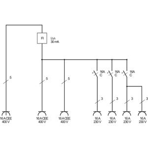 Produktbild für CEE-Stromverteiler Brennenstuhl WV 4/16A, mobil