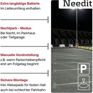 Produktbild für Parkscheibe Needit Park Mini 3011, elektronisch