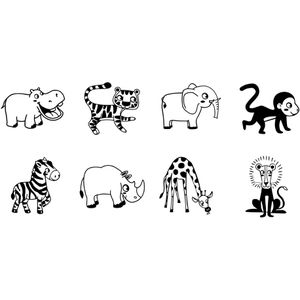 Produktbild für Motivstempel Aladine Stampo Bambino Savanne, Ø 4cm