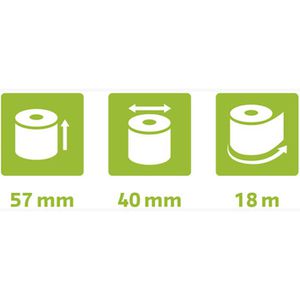 Produktbild für Thermorollen Exacompta 40753E 57mm x 18m x 12mm
