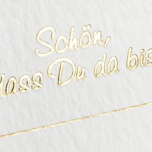 Produktbild für Tischkarten Ideen-mit-Herz 012524-02, weiß / gold