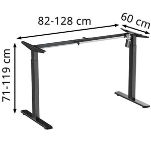 Produktbild für Schreibtischgestell LogiLink EO0052, schwarz, 3 Memoryspeicher