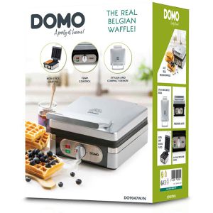 Produktbild für Waffeleisen Domo DO9047W/N Waffelautomat, 1400 W