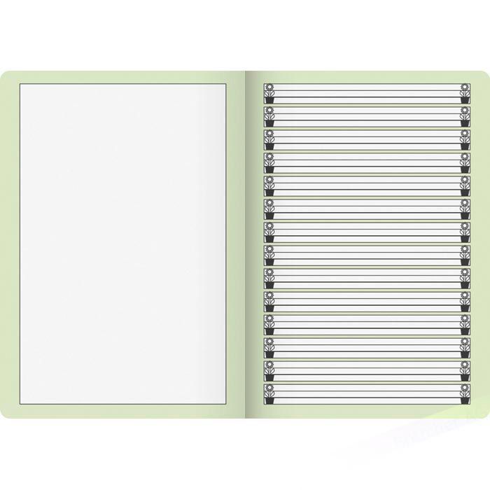 BRUNNEN Geschichtenheft A4 Lineatur 1G - 16 Blatt Grün Für Grundschule, 20er Pack Mit Umschlägen