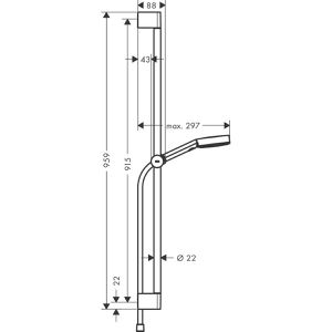 Produktbild für Brausegarnitur hansgrohe Pulsify Select S,verchomt